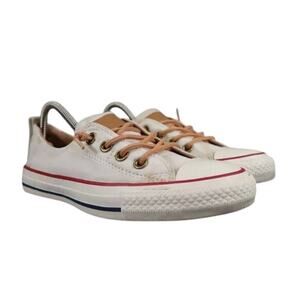 Converse Shoes Womens 7 Sneakers Slip On Chuck Taylor All Star Shoreline White